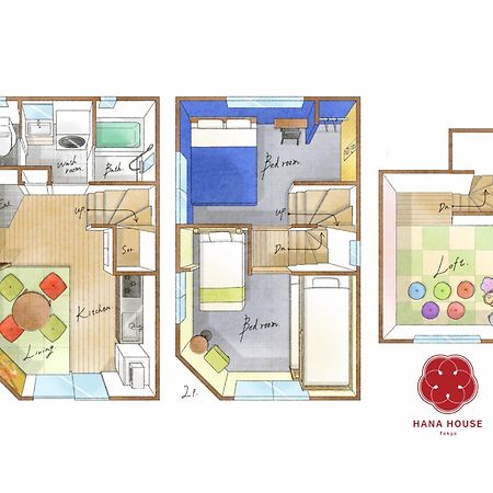 Hana House Tokyo - Private House, Full Kitchen, Kids Room Tóquio Exterior foto